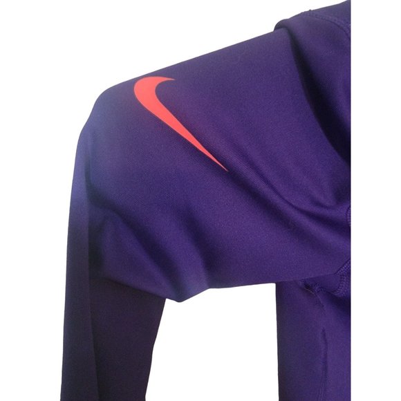 Nike Purple Half Zip Moisture Wicking Athletic Hoodie Size Small - Picture 5 of 6
